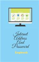 Internet Address & Password Logbook For Men