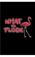 What the flock: 6x9 FLAMINGO - lined - ruled paper - notebook - notes