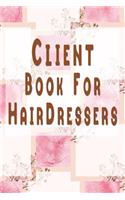 Client Book for Hairdressers