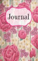 Pink Floral Bloom Notebook: For Flower Lovers and Writers: Blank Lined Paper Notebook (7.44 X 9.69 Inch - 70 Sheets/140 Pages)