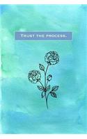 Trust the Process: Sketchbook for Artist Funky Novelty Gift for Art Lovers, Small Blank Sketch Book