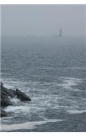 Lighthouse in the Fog - Lined Notebook with Margins