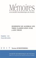 Semisimple Lie Algebras and Their Classification Over $p$-Adic Fields