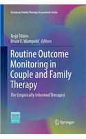 Routine Outcome Monitoring in Couple and Family Therapy