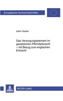 Versorgungselement Im Gesetzlichen Pflichtteilsrecht - Mit Bezug Zum Englischen Erbrecht