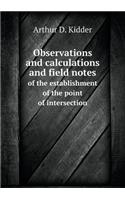 Observations and Calculations and Field Notes of the Establishment of the Point of Intersection