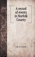 A Record of Events in Norfolk County