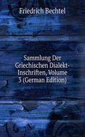 Sammlung der griechischen Dialekt-Inschriften