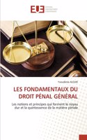 Les Fondamentaux Du Droit Pénal Général