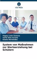System von Maßnahmen zur Werteerziehung bei Schülern