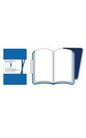 Moleskine Volant Notebook Plain Blue Pocket