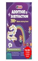 200+ Addition & Subtraction Maths Activity book for 3 to 6 Years | Free 300+ Worksheets (Paperback, PW)