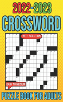 2022-2023 Easy To Medium Crossword Puzzles Book For Adults