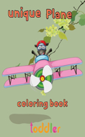 Unique Plane Coloring Book toddler: 8.5''x11''/Airplane Coloring Book