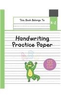 Handwriting Practice Paper K-2