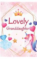 Lovely Granddaughter: Grandma Love Book For Granddaughter, Grandma Gift For Little Granddaughter