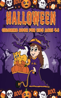 Halloween Coloring Book For Kids Ages 4-8