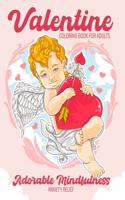 Valentine coloring book for adults