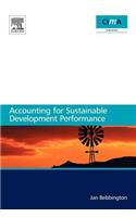 Accounting for sustainable development performance