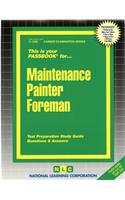 Maintenance Painter Foreman