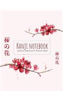 Kanji Notebook Symbols Reference & Practice Paper