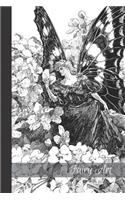 Fairy Art: small lined Fairy Notebook / Travel Journal to write in (6'' x 9'') 120 pages