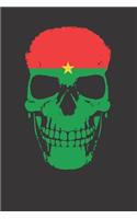 Burkina Faso Burkinabe Flag Notebook Journal