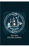 Ocean Wave Boating Record Journal