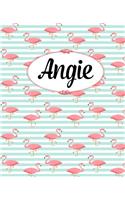 Angie: Personalized Journal For Angie 100 Blank Lined Journal Pages Angie Gifts