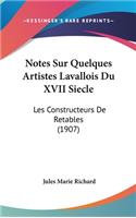 Notes Sur Quelques Artistes Lavallois Du XVII Siecle