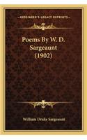 Poems By W. D. Sargeaunt (1902)