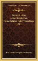 Versuch Einer Mineralogischen Nomenclatur Oder Vorschlage (1794)