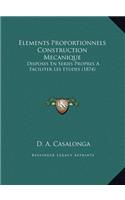 Elements Proportionnels Construction Mecanique