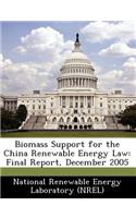 Biomass Support for the China Renewable Energy Law