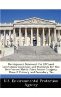 Development Document for Effluent Limitations Guidelines and Standards for the: Nonferrous Metals Point Source Category Phase II Primary and Secondary Tin(English)