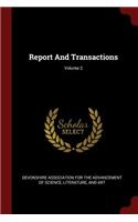 Report and Transactions; Volume 2