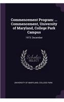 Commencement Program