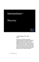 Model Specifications: Masonry