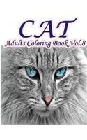 Cat: Adults Coloring Book Vol.8: An Adult Coloring Book of Cats in a Variety of Styles