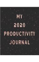 My 2020 Productivity Planner - Pink Rose Gold Cover for Ladies, Lady Boss