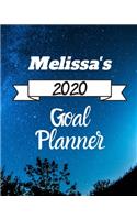 Melissa's 2020 Goal Planner: 2020 New Year Planner Goal Journal Gift for Melissa / Notebook / Diary / Unique Greeting Card Alternative