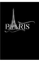 Paris: 6x9 City - blank with numbers paper - notebook - notes