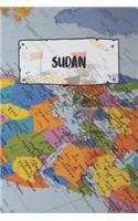 Sudan: Liniertes Reisetagebuch Notizbuch oder Reise Notizheft liniert - Reisen Journal für Männer und Frauen mit Linien