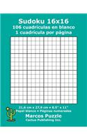 Sudoku 16x16 - 106 cuadrículas en blanco