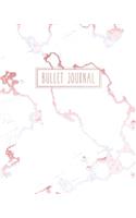 Bullet Journal: Trendy White Marble and Rose Gold - 8 x 10 - 100 pages - Dot Grid Bullet Journal Notebook, Gift for Women and Teen Girls ( Cute Notebook for Girls )