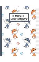 Blank Sheet Music Notebook