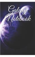 GALAXY NOTEBOOK 120 blank pages: (6 Galaxy)