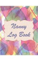 Nanny Log Book: Baby Log, Parents or Day Care Provider Can Track Daily Feeding, Diaper Changes - Sleep Time - Emergency Contacts - Watercolor Effects