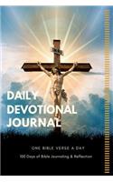 Daily Devotional Journal: One Bible Verse a Day - 100 Days of Bible Journaling and Reflection - The Sacrificed Christ