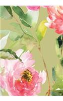 Peonies Sketchbook 7 x 10: Sketchbook 250 Pages